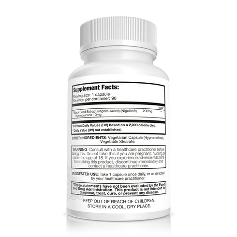 Nigellin® (Nigella sativa) Black Seed Oil Extract Capsules